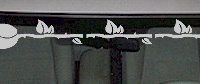  WSD205 Rose Accent Windshield Decal