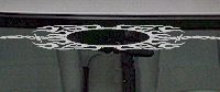  WSD209 Barb Wire Accent Windshield Decal