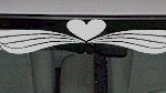 WSD215 Heart Accent Windshield Decal
