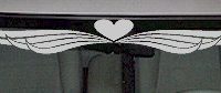  WSD215 Heart Accent Windshield Decal