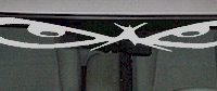  WSD217 Eyes Accent Windshield Decal