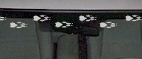  WSD224 Footprint Accent Windshield Decal