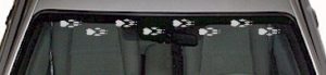 WSD224 Footprint Accent Windshield Decal