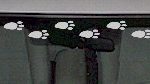 WSD225 Footprint Accent Windshield Decal