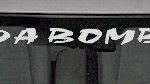 WSD304 Da Bomb Windshield Decal