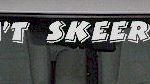WSD306 Ain't Skeered Windshield Decal