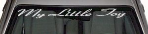 WSD309 My Little Toy Windshield Decal