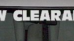 WSD315 Low Clearance Windshield Decal