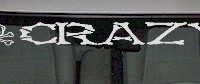  WSD316 Crazy With Skull Windshield Decal