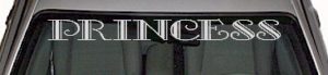WSD319 Princess Windshield Decal