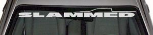 WSD323 Slammed With Truck Icon Windshield Decal