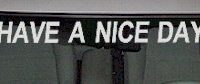  WSD330 Have A Nice Day With Smiley Windshield Decal