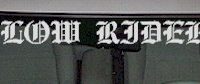  WSD332 Low Rider With Symbols Windshield Decal