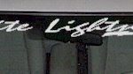 WSD333 White Lightning With Bolt Windshield Decal