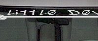  WSD339 Little Devil With Pitchfork Windshield Decal