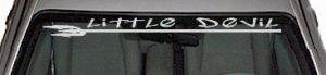 WSD339 Little Devil With Pitchfork Windshield Decal