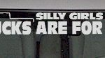 WSD340 Silly Girls Trucks Are For Boys Windshield Decal