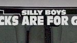 WSD341 Silly Boys Trucks Are For Girls Windshield Decal
