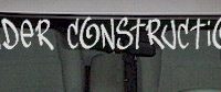  WSD342 Under Construction Windshield Decal