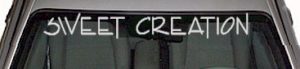 WSD344 Sweet Creation Windshield Decal