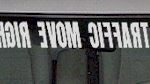 WSD345 Slow Traffic Move Right With Arrow Windshield Decal