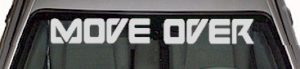 WSD351 Move Over Windshield Decal