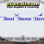 WSD401 SeaGull Your Name Here Boat Decal