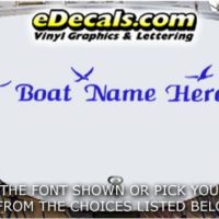 WSD401 SeaGull Your Name Here Boat Decal