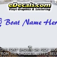  WSD402 Anchor Your Name Here Boat Decal