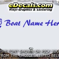 WSD402 Anchor Your Name Here Boat Decal