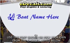 WSD402 Anchor Your Name Here Boat Decal
