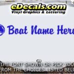 WSD403 Dolphin Circle Your Name Here Boat Decal
