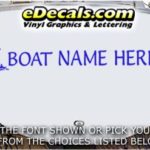 WSD405 Bouy Your Name Here Boat Decal