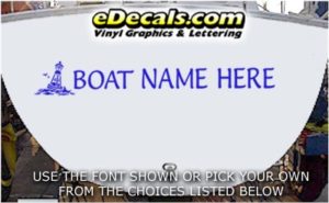 WSD405 Bouy Your Name Here Boat Decal