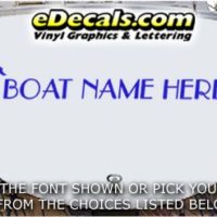  WSD410 Seahorse Your Name Here Boat Decal