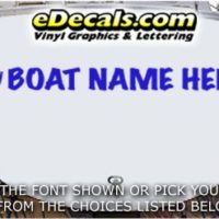  WSD417 Horseshoe Your Name Here Boat Decal