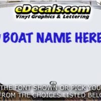  WSD418 Horseshoe Your Name Here Boat Decal