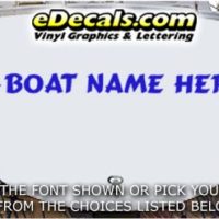  WSD422 Jumping Fish Your Name Here Boat Decal