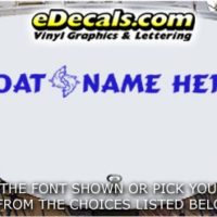  WSD423 Jumping Fish Your Name Here Boat Decal
