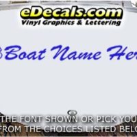  WSD424 Flowers Your Name Here Boat Decal