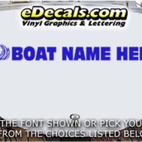  WSD427 Wave Your Name Here Boat Decal