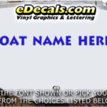 WSD428 Marine Flag Your Name Here Boat Decal
