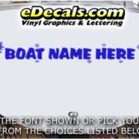  WSD429 Sun n Moon Your Name Here Boat Decal