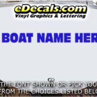  WSD431 Boat Flag Your Name Here Boat Decal