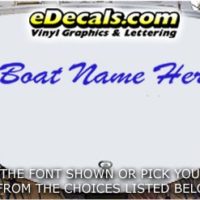  WSD432 Shell Your Name Here Boat Decal
