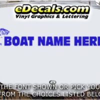  WSD434 Jumping Fish Your Name Here Boat Decal