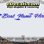 WSD435 Dolphins Your Name Here Boat Decal