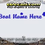 WSD436 Tropical Fish Your Name Here Boat Decal