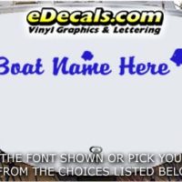  WSD436 Tropical Fish Your Name Here Boat Decal