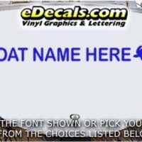  WSD437 Sea Turtle Your Name Here Boat Decal